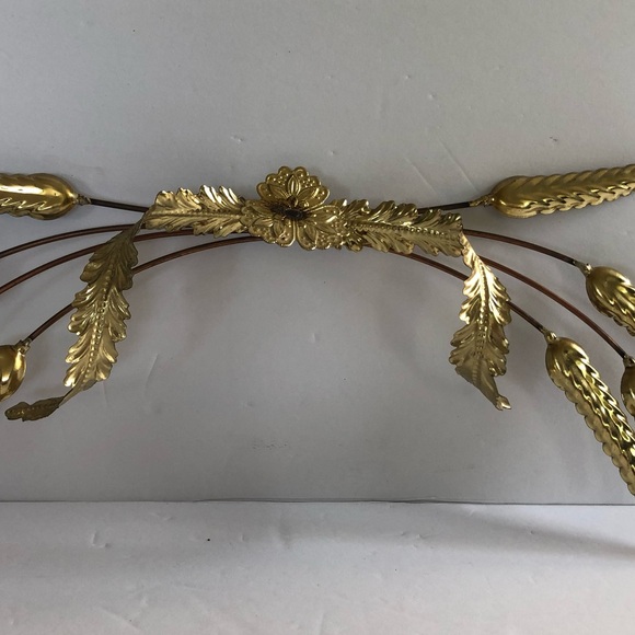 Brass Wheat Wall Decoration - Picture 2 of 3